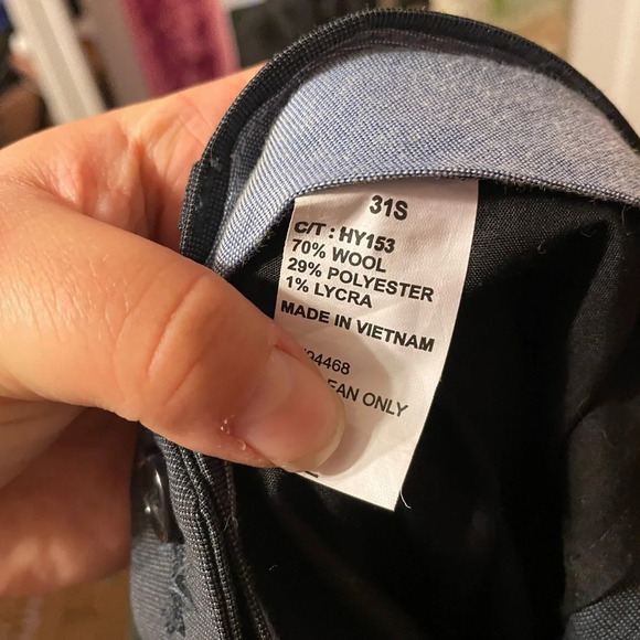 NAUTICA MENS WOOL BLEND TROUSERS - Picture 4 of 6